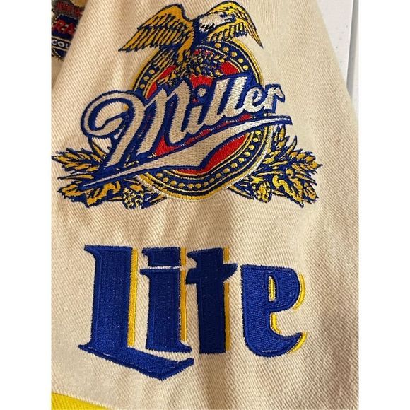 Miller Lite Vintage Rusty Wallace coat by Jeff Hamilton XL - Picture 9 of 10
